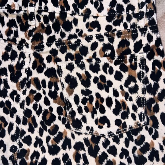 Old Navy Girls XL (14/16) High Waist Leopard Pencil Corduroy‎ 4 Pocket Skirt (Q) - Picture 8 of 8